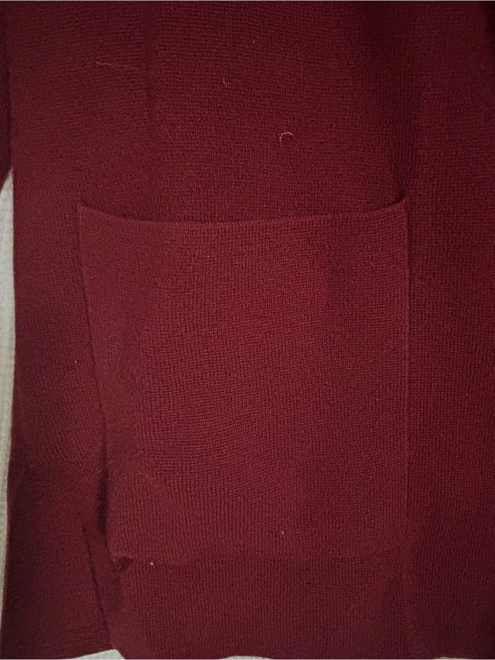 J. Crew Burgundy Cardigan Open Front 100% Cotton SZ SP